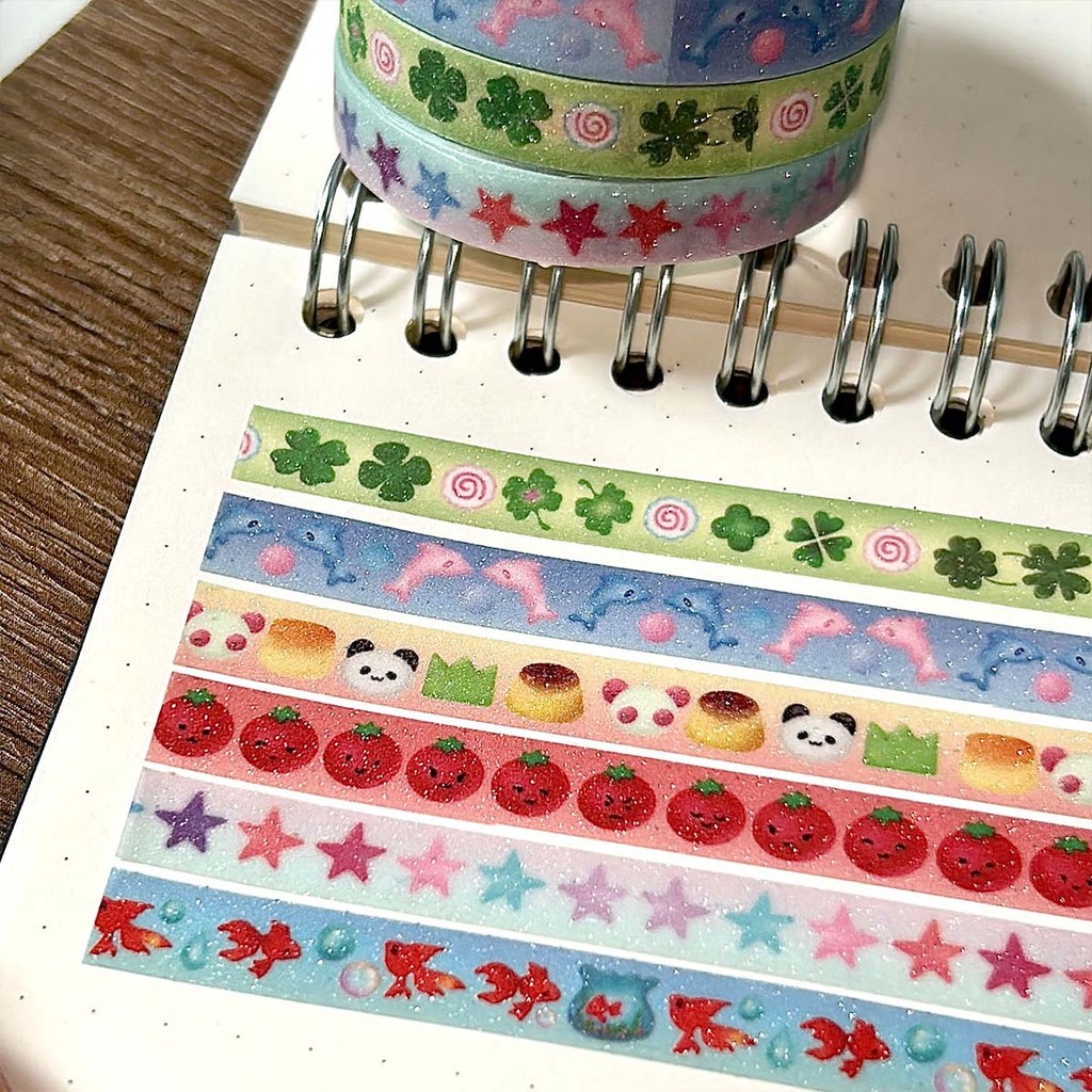 

[HARU] Antique BlingBling Series Juminocore Washi Tape Journaling Kit Scrapbook Masking Tape Juminocore Washitape Japanese Style