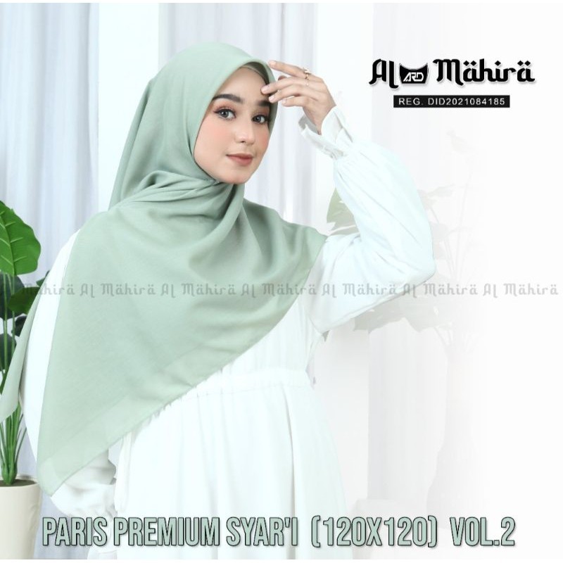HIJAB SEGI EMPAT PARIS PREMIUM POLOS SYAR'I 120x120