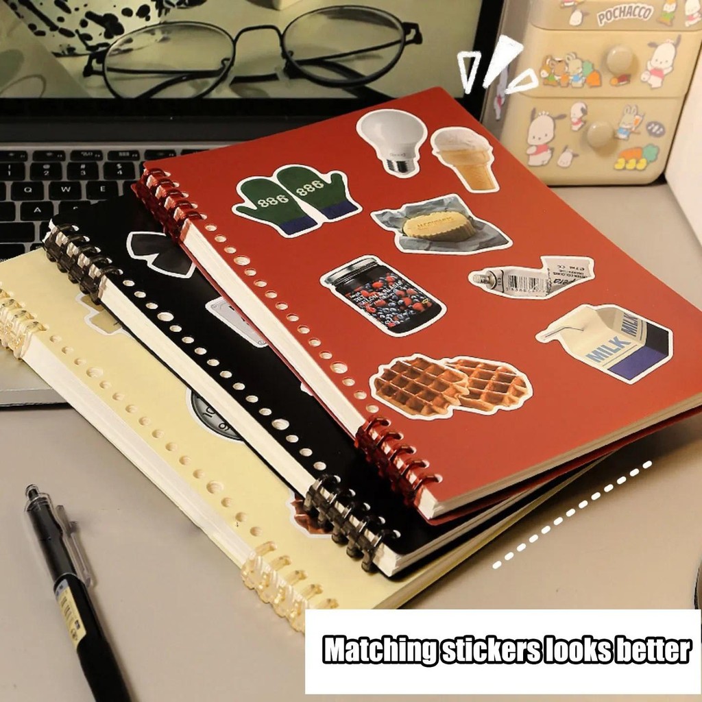 

Loose-leaf DIY loose-leaf notebook high color value two cover binder hand account draft school supplies