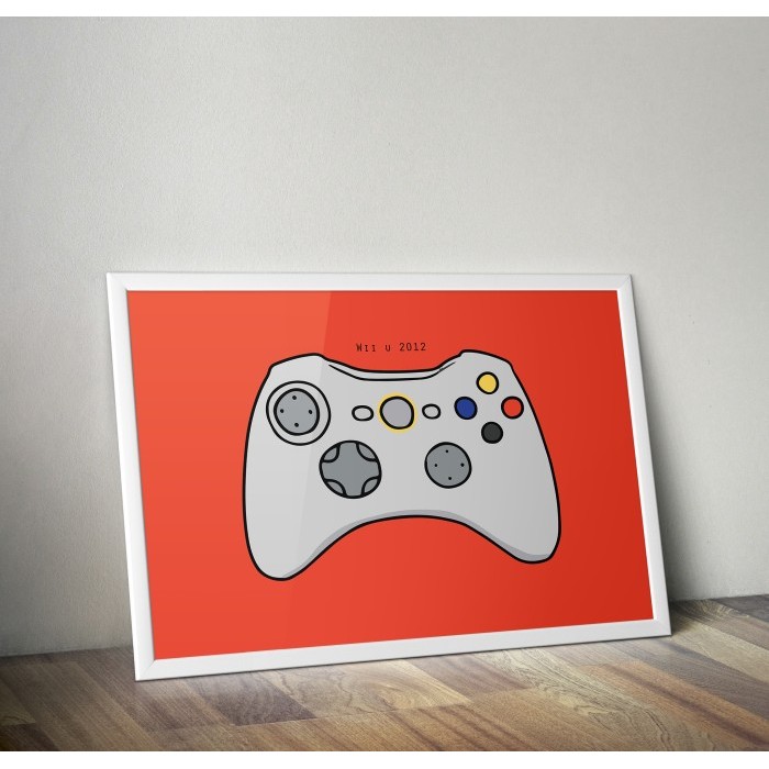 POSTER GAME Controller Nintendo WiiU 2012 - UKURAN A1 -