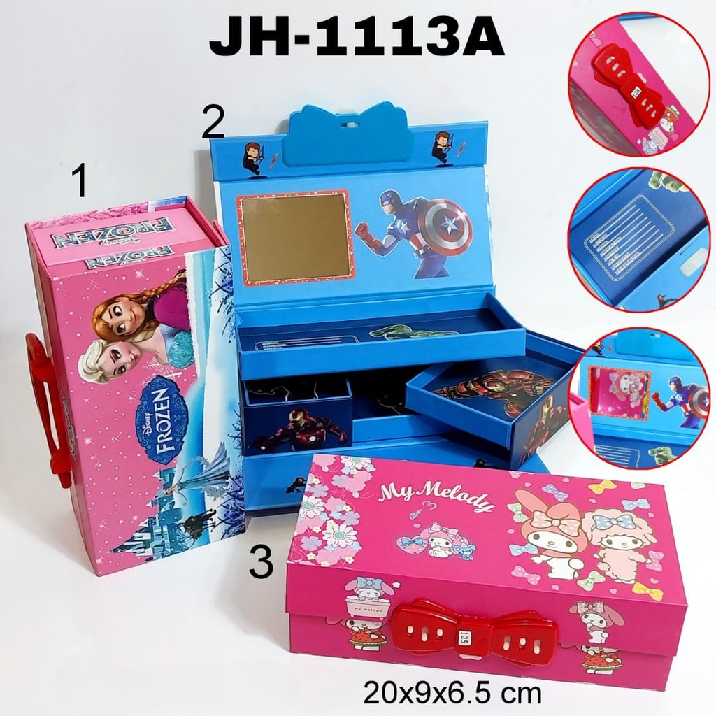 

HenJO SOS Kotak Pensil Karton 3 Tingkat Biasa/Pencil Case/Tempat Pensil/Tepak