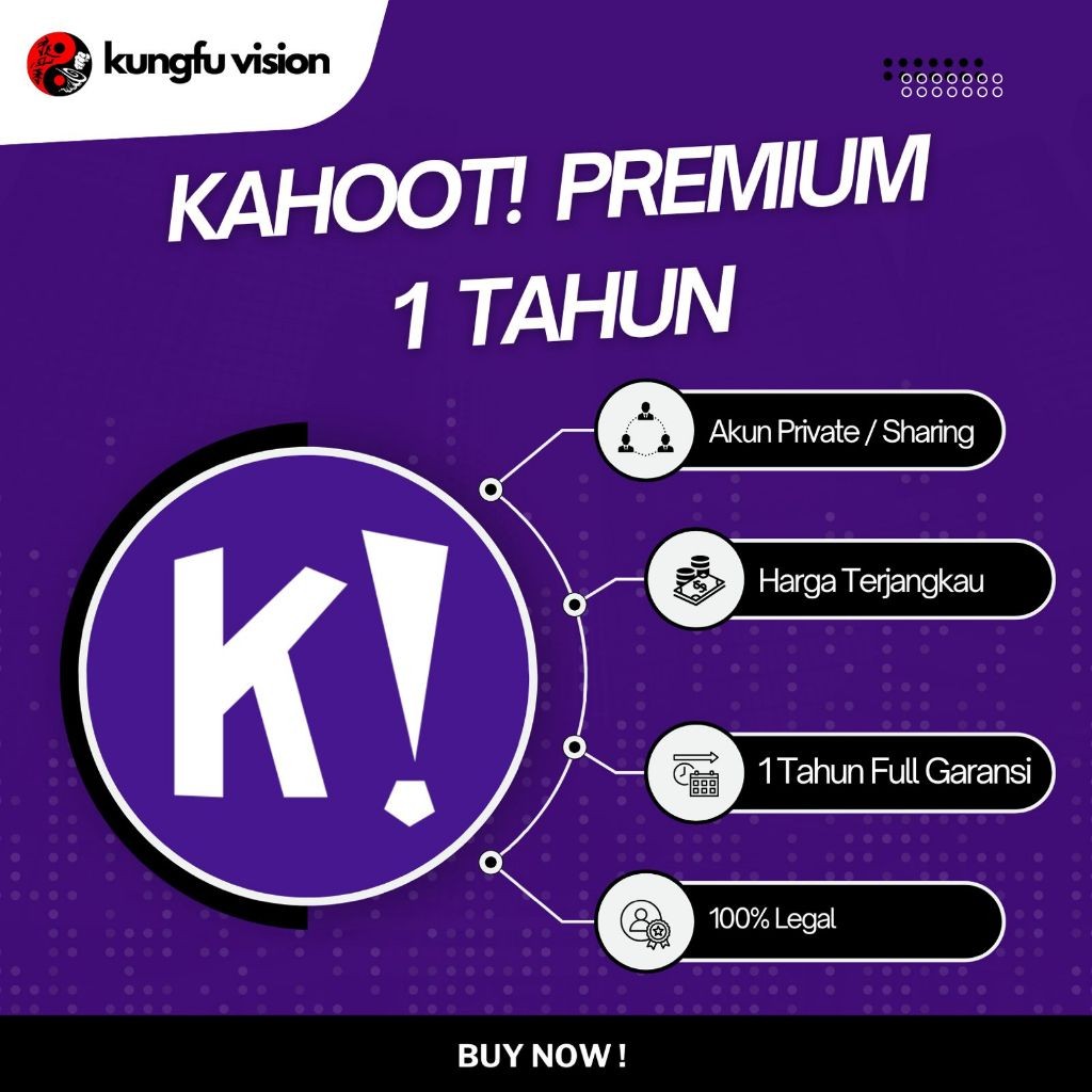 Kahoot Premium 1 Tahun Termurah Garansi Quiz