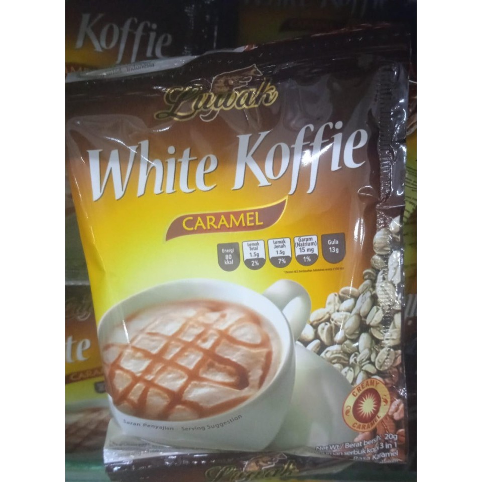 KOPI LUWAK White Coffe CARAMEL 10pcs