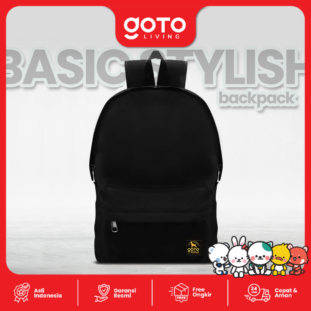Goto Hudson Backpack Tas Sekolah Ransel Kampus Punggung Kerja Kuliah
