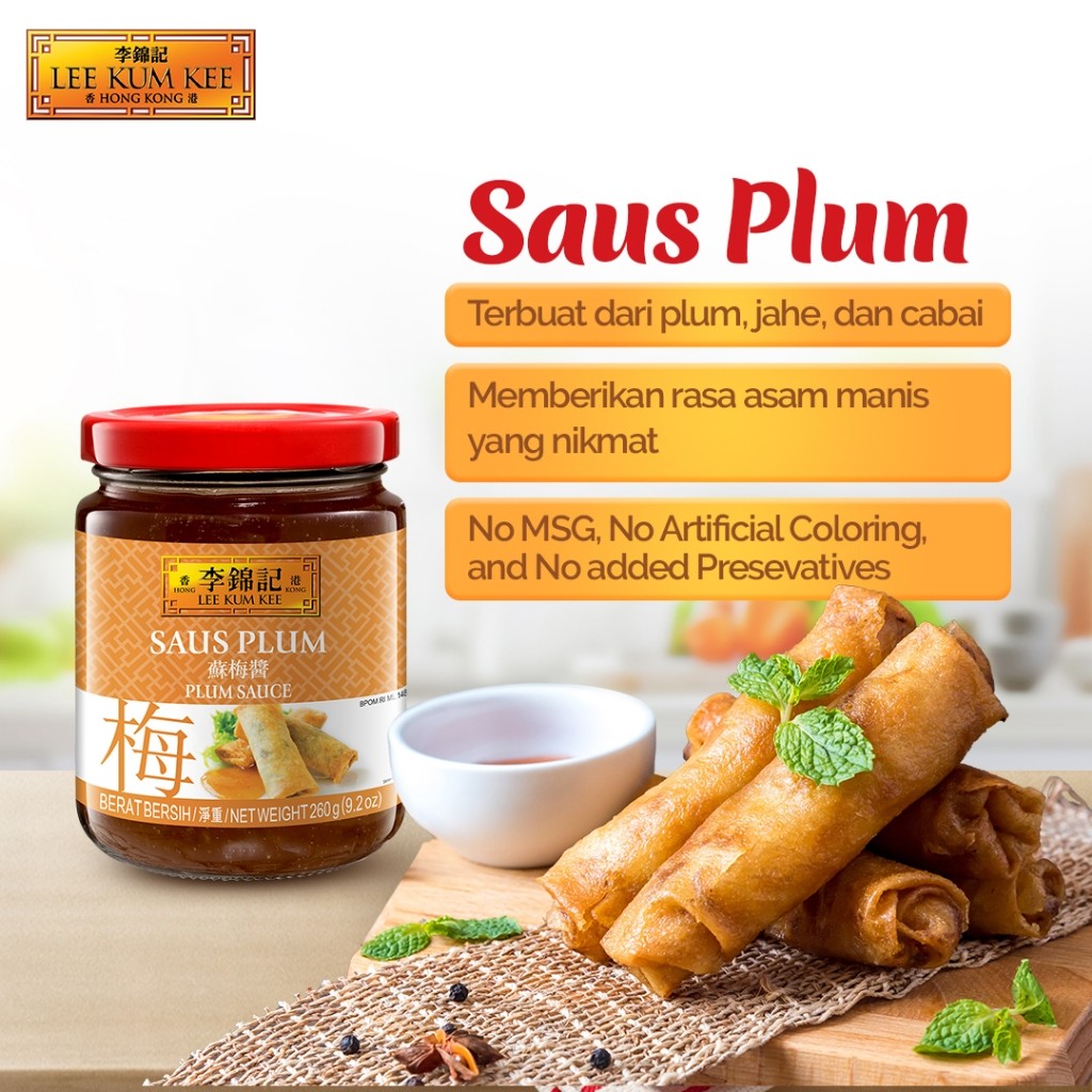 

[oddsolshop] pekanbaru/Lee Kum Kee Saus Plum 260GR Plum Sauce Bumbu Masak Instan Food Seasoning