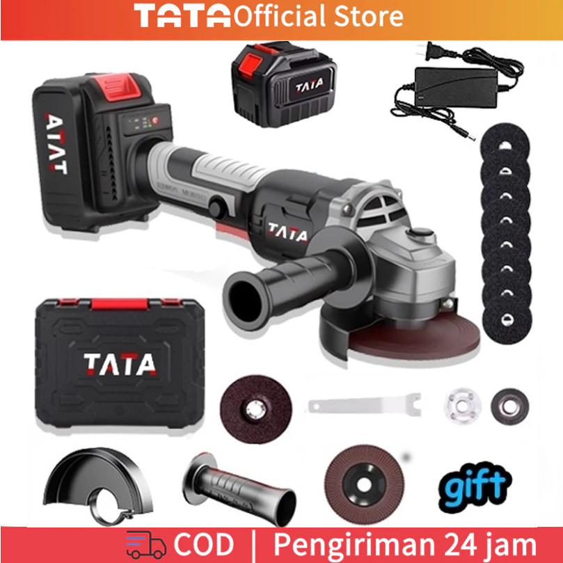 CODGerinda Baterai Brushless 48v Mesin Gerinda Cordless Angle Grinder TATA Multifungsi Untuk Potong 