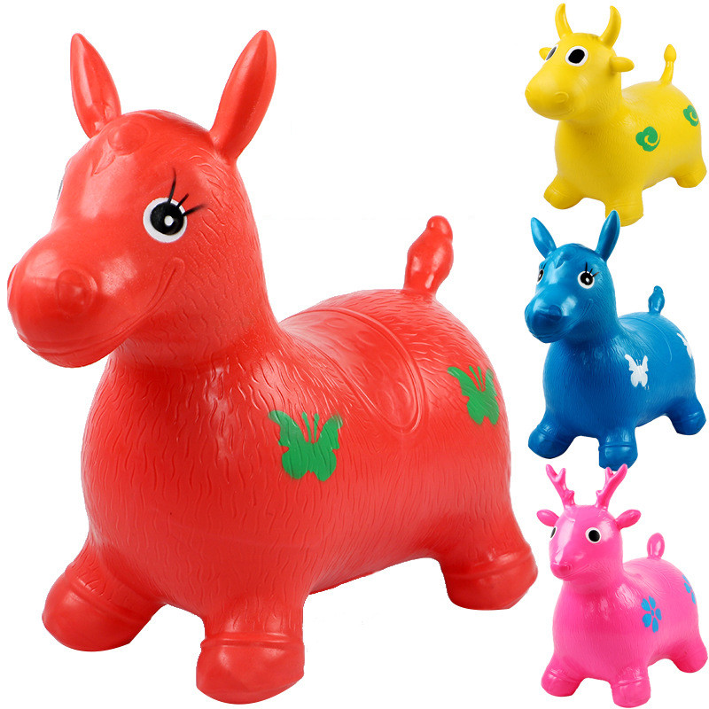 TERLARIS Halo-Halo Jumping Animal Music / Kuda Kudaan Karet / Mainan Tunggang Kuda Kudaan Karet / An