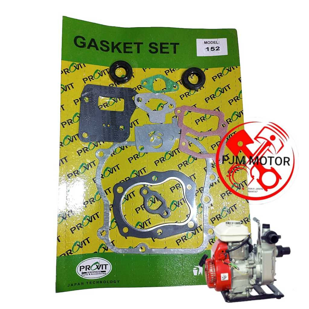 

WP10 Paking komplit gasket kit full set top set mesin pompa air alkon irigasi sawah 1 inch 1,5 inch inci WP15 152 154 amplas