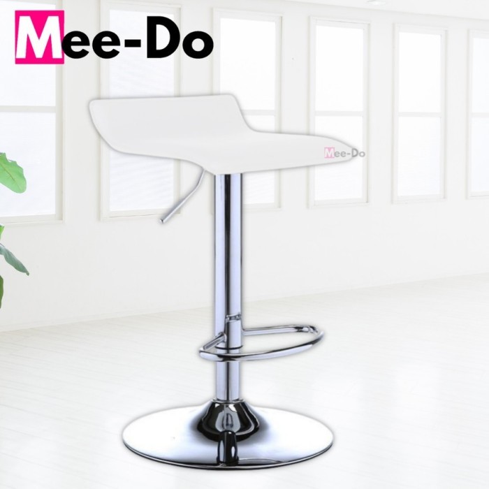Kursi Bar Hidrolik / Kursi Bar Hydraulic Bar Stool Bangku Cafe Makan - 133-PUTIH