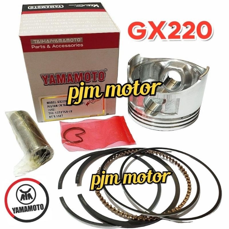 

Yamamoto Gx220 Piston Assy seher komplit mesin pengerak dan genset 4800watt Gx 220 Original amplas