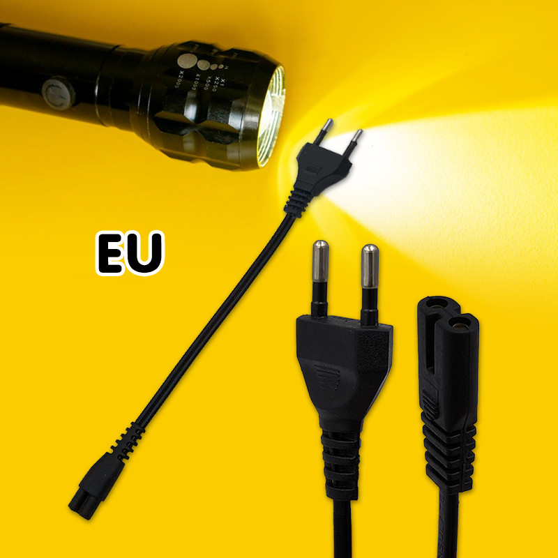 Kabel Charger Stun Gun / Kabel Casan Senter / Senter Setrum