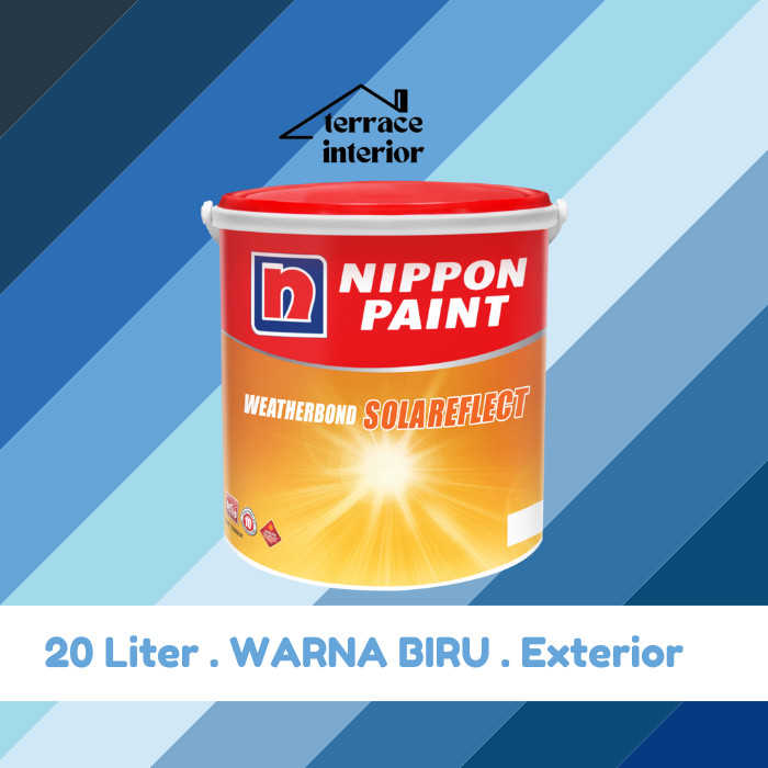 Cat Tembok Exterior Solareflect Nippon Paint Warna Biru 20 L