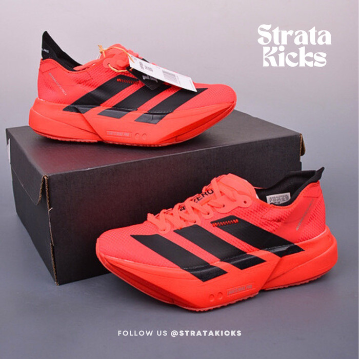 Adizero Adios Pro 4 M Lucid Red Core Black Sneaker JR6356 (Size 45)