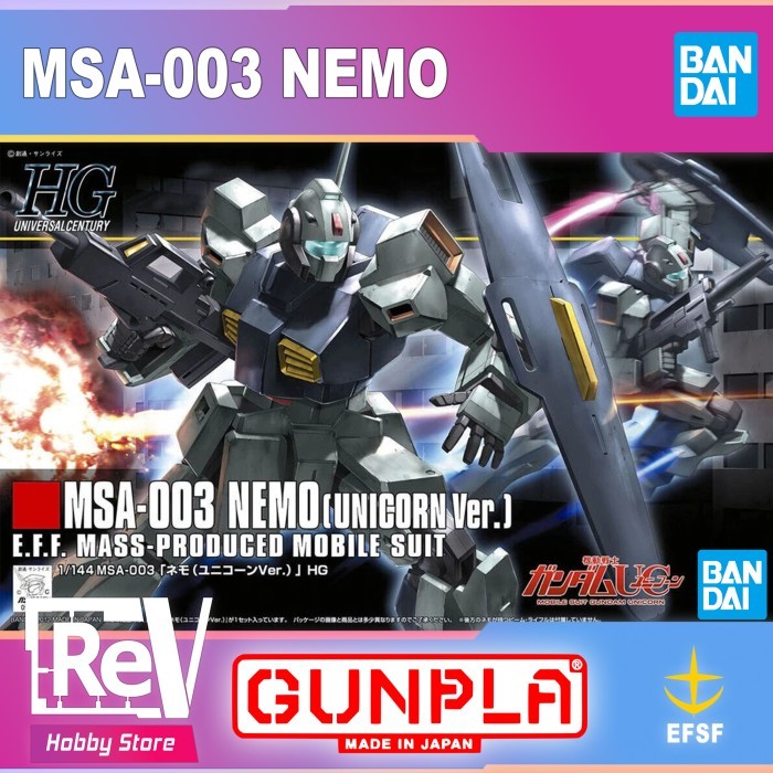 HG NEMO UNICORN VER BANDAI HIGH GRADE HGUC 1/144