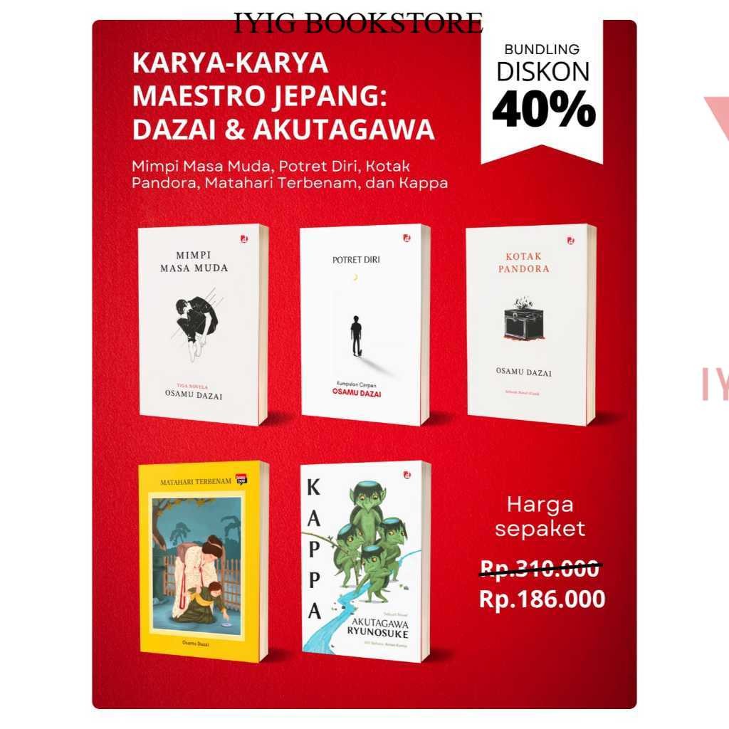 Iyig - DIVA Press Paket 5 Buku Karya-karya Maestro Jepang: Osamu Dazai & Akutagawa