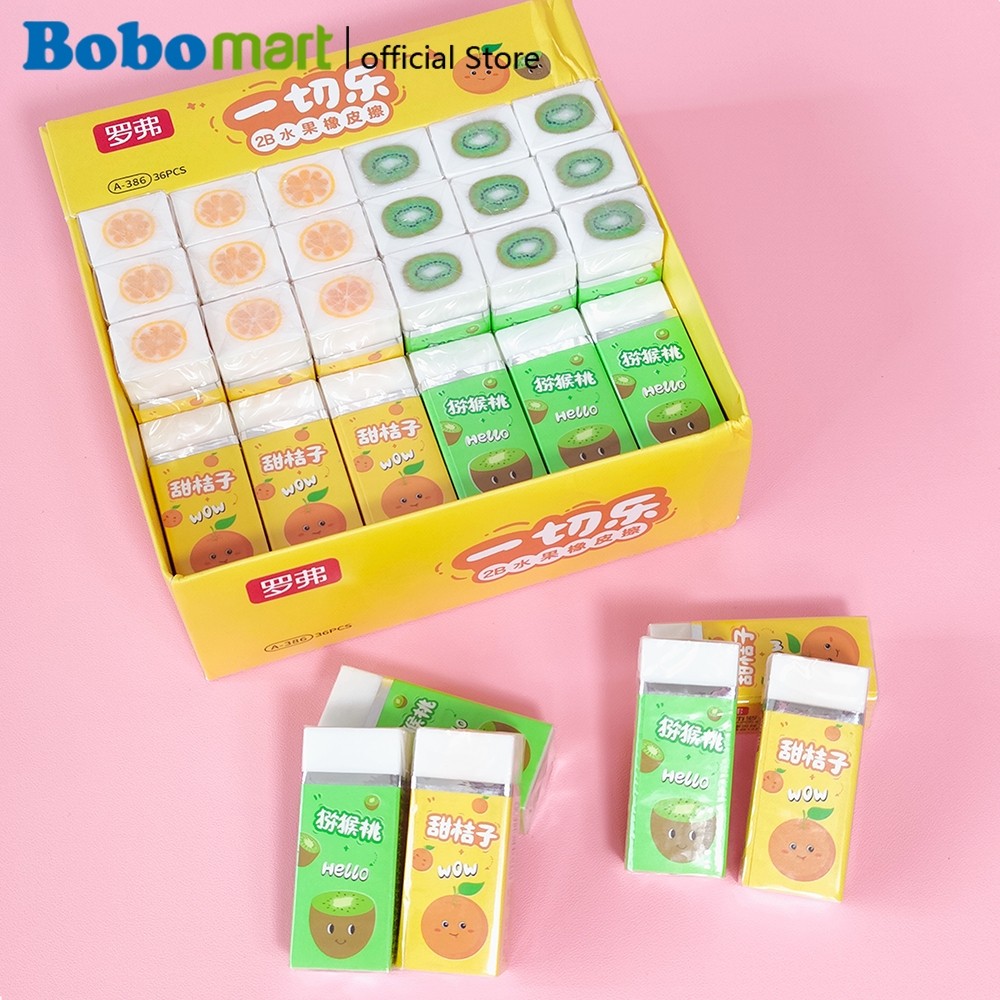 

BOBOMART Penghapus Eraser 2B Bentuk Buah Jeruk Kiwi A-386