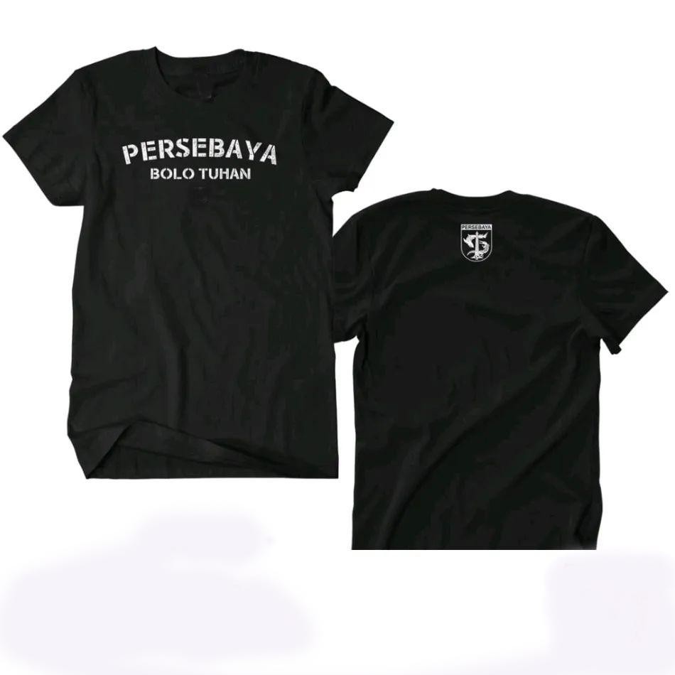 Kaos Baju Distro Pria Wanita Cewek Cowok Simple Terbaru 2021 2022 Termurah Persebaya Bolo Tuhan Fit 
