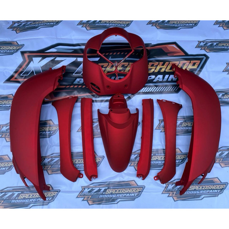 Cover body Full set scoopy k93 2017 2018 2019 2020 warna merah doff