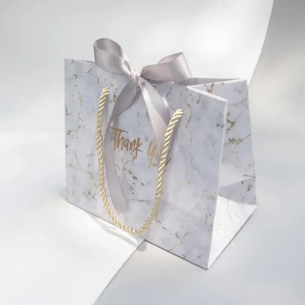 

New Creative High-quality Grey Marble Gift Bag for Christmas/wedding/Baby Shower/Birthday Party Favors Gift Packaging Box