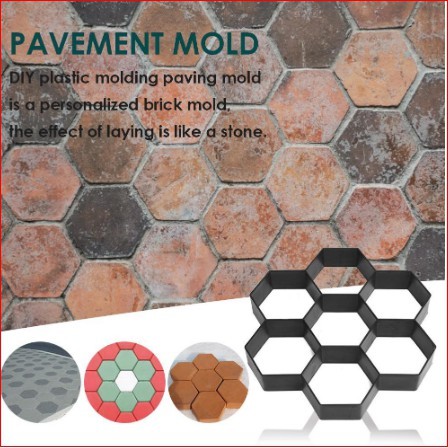 Cetakan Paving Blok atau Cetakan Semen Paving block Hexagonal taman