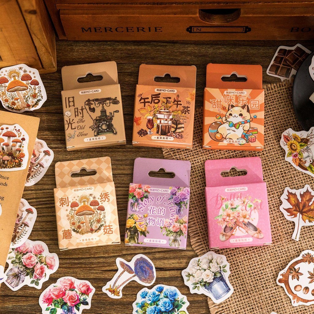 

Sticker Pack 46 Lembar MERCERIE SCRAPBOOK JOURNAL STICKERS Aesthetic Scrapbook Planner Stiker