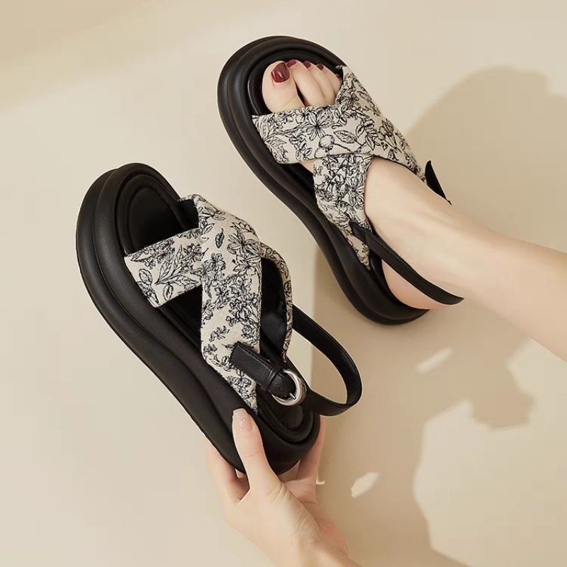 Svekes sepatu sandal olahraga anak wanita romawi sandal L115 versi Korea