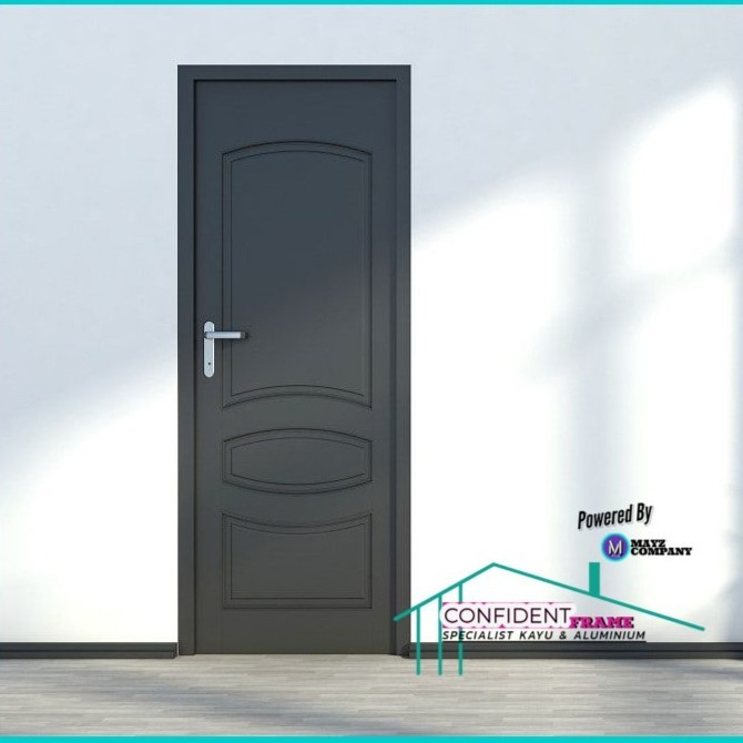 Pintu Kamar Tidur Kayu Kamper Klasik Minimalis/Daun Pintu Kayu Custom