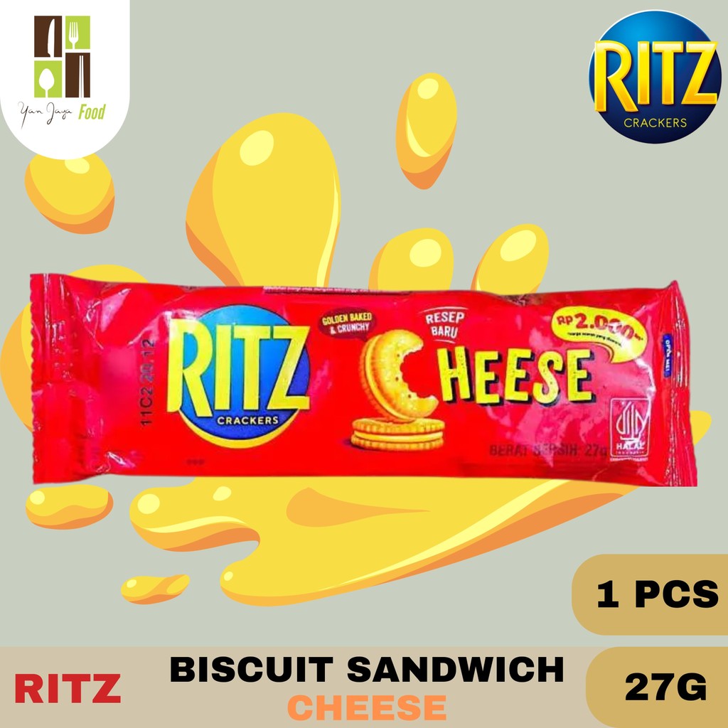 

Ritz Biscuit Sandwich 27g - 1 PCS / Biskuit Krakers Rasa Cheese / Keju / Crackers