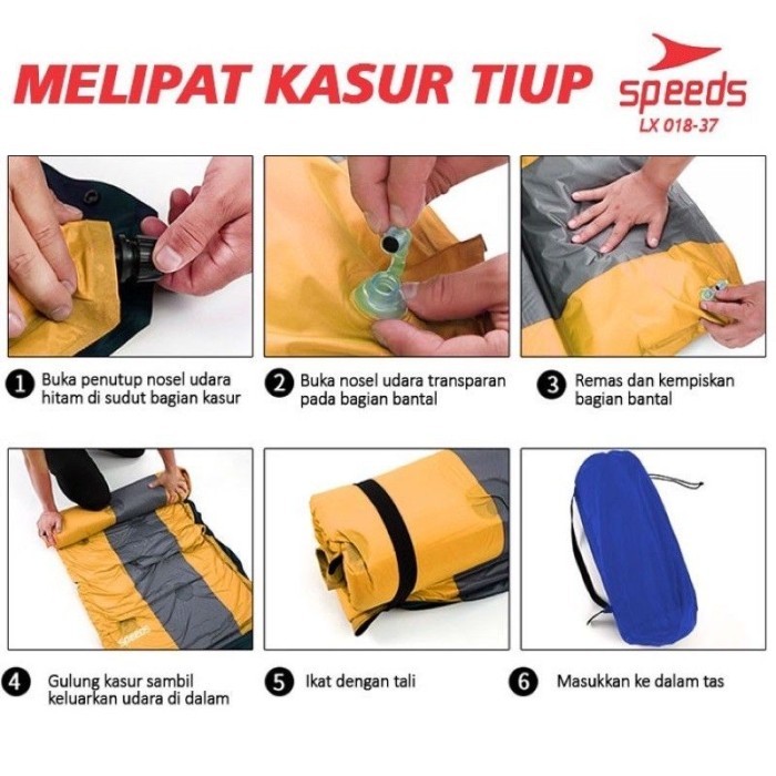 Matras Angin Speeds Sleeping Pad Matras Camping Hiking Matras Tiup