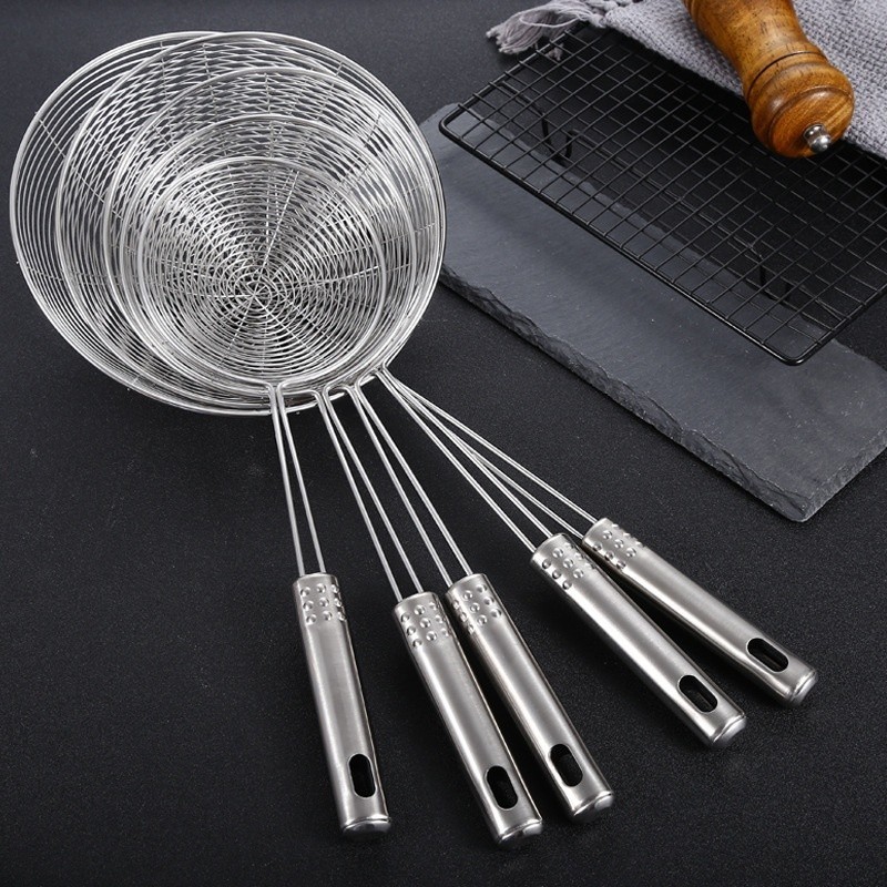 Alat Kitchen -  Peralatan Dapur Stainless Steel Penyaring Panci Panas Penyaring Minyak Anti Karat