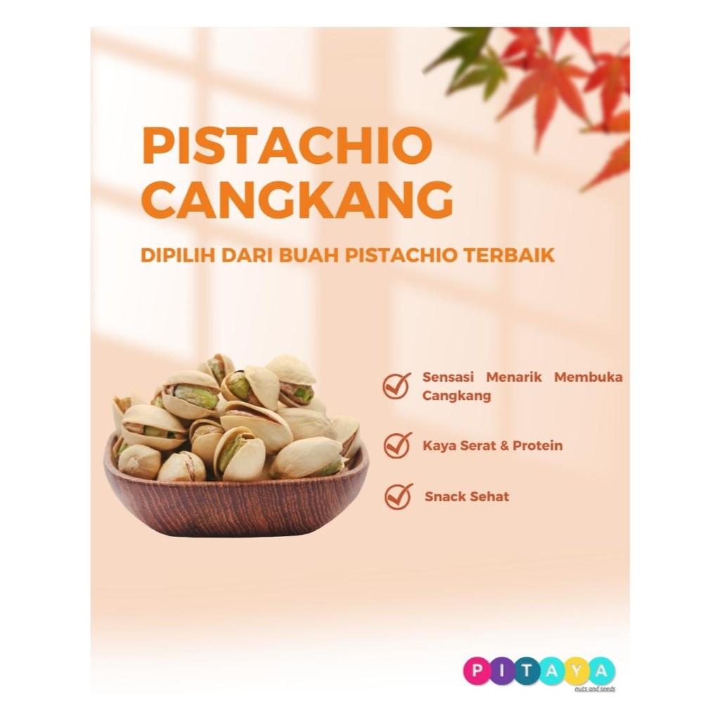 

Pistachio Cangkang 250gr - Cemilan Seru & Kaya Protein, Tanpa Garam, Gula, & Pengawet