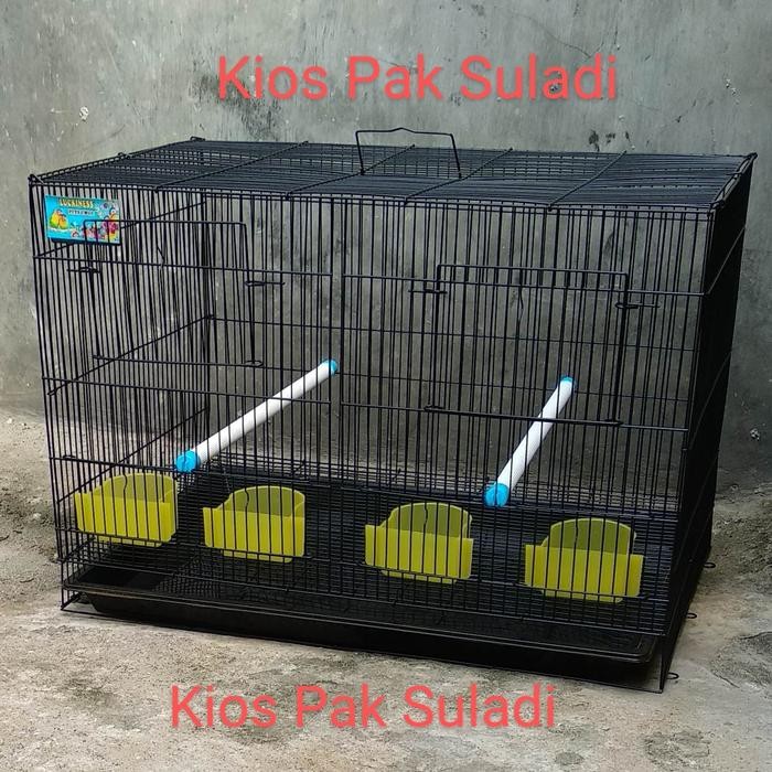 Kandang lipat kucing kelinci musang burung Lovebird ayam sekat 60x40