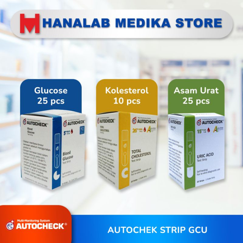 Strip Isi Ulang Autocheck / Strip Gula Darah / Strip Cholesterol / Strip Asam Urat / Autocheck / Str