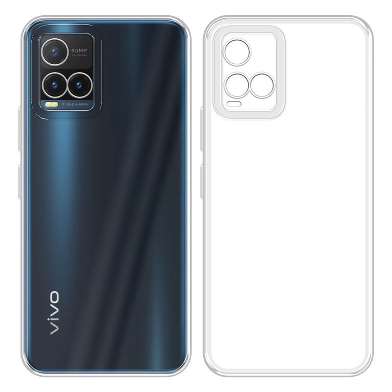 Original Case Full Cover Vivo Y33S Softcase Silikon Transparan Premium