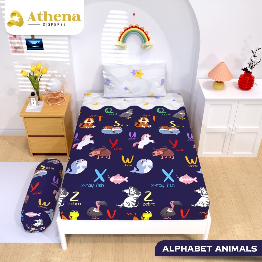 SPECIAL PRICE Athena Disperse Sprei Uk 90 x 200 / 120 x 200 - T 20 / Sprei Motif Bunga / Abstrak / K