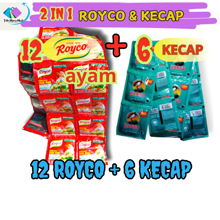 

2 in 1 ROYCO 12 PCS & KECAP BANGO 6 PCS
