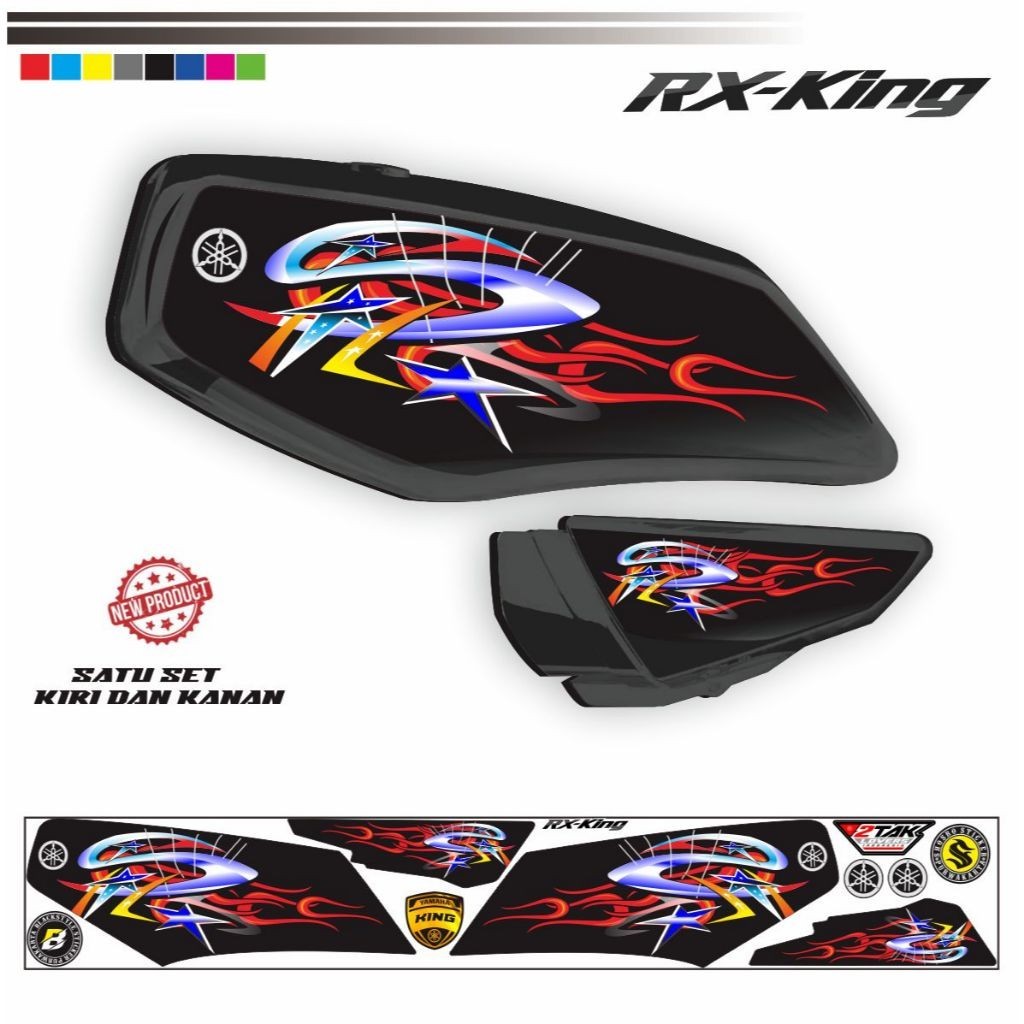 VARIASI LIST STIKER MOTOR YAMAHA RX KING STRIPING STIKER VARIASI RX-KING VARIASI RX KING