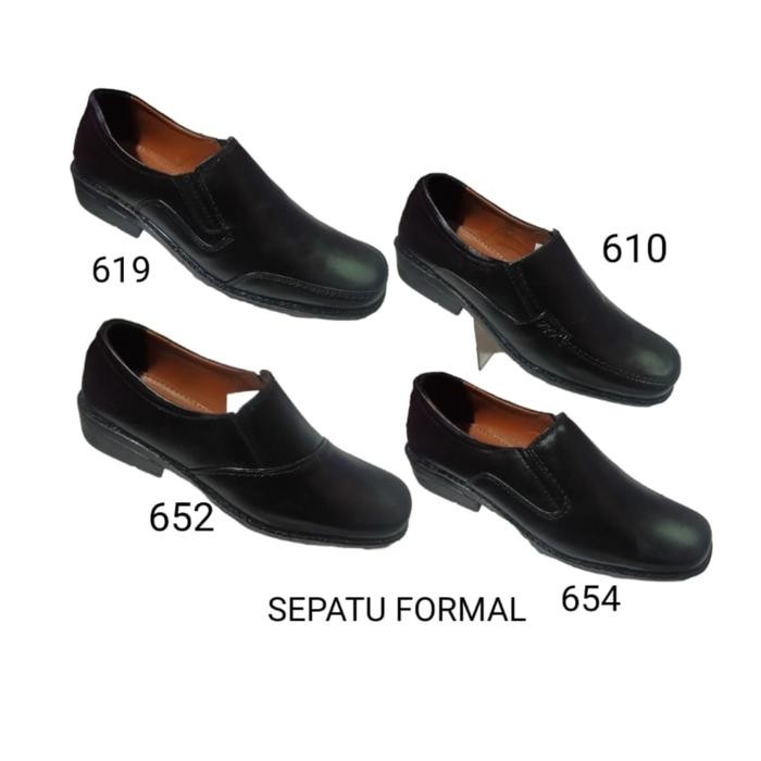 sepatu pria PUTIH sepatu pantofel kulit asli jumbo sepatu formal - SEPATU FORMAL, 41