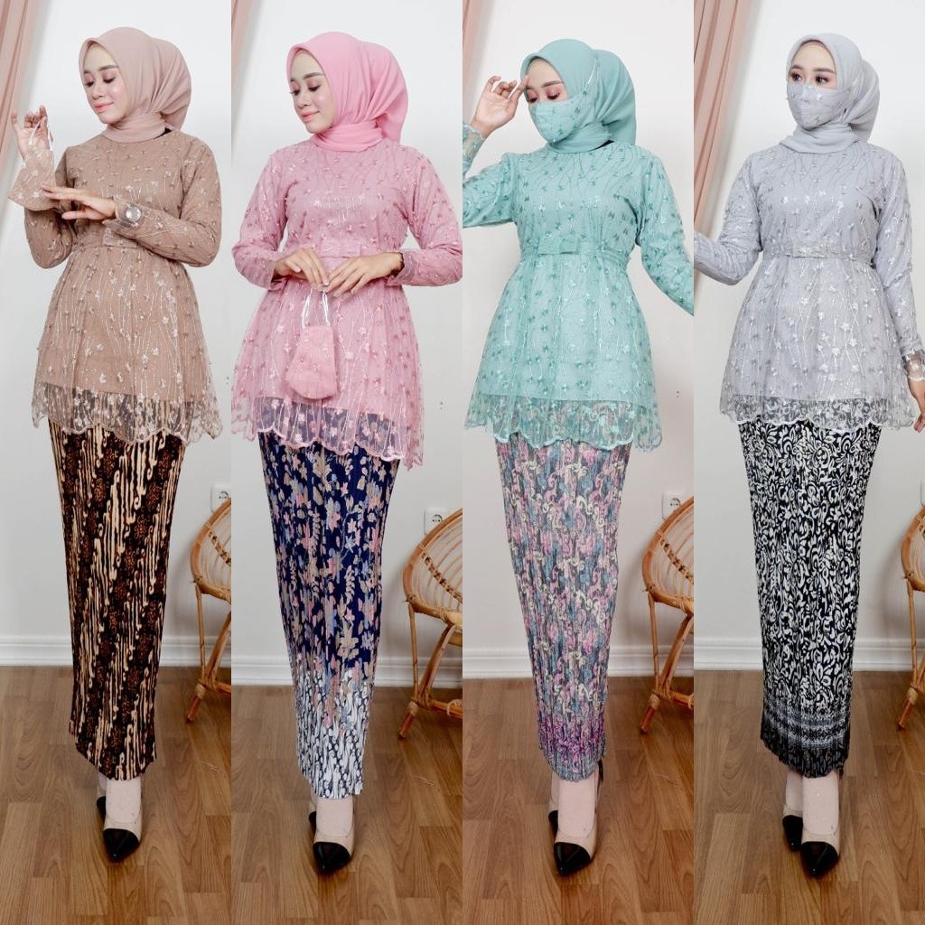 KILATMAX (BISA COD) SETELAN KEBAYA MODERN-KEBAYA WISUDA-KEBAYA AKAD-KEBAYA PENGANTIN-BAJU KEBAYA-ATA