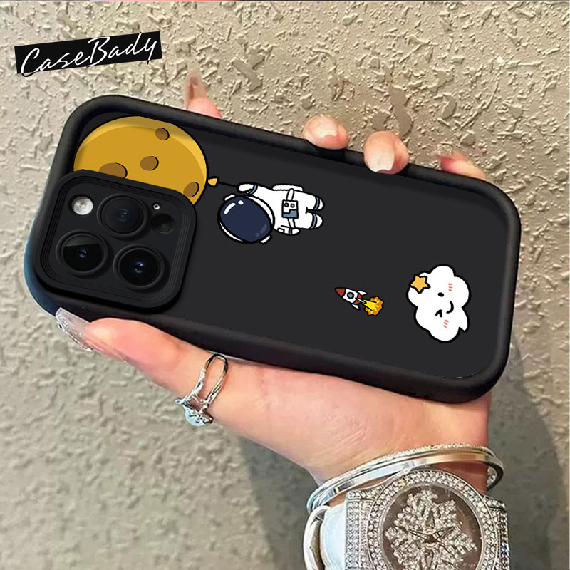 Astronaut Untuk Case iphone 11 12 13 pro max 15 14 13 x xs xr ip 7 8 6 6s plus casing hp aesthetic t