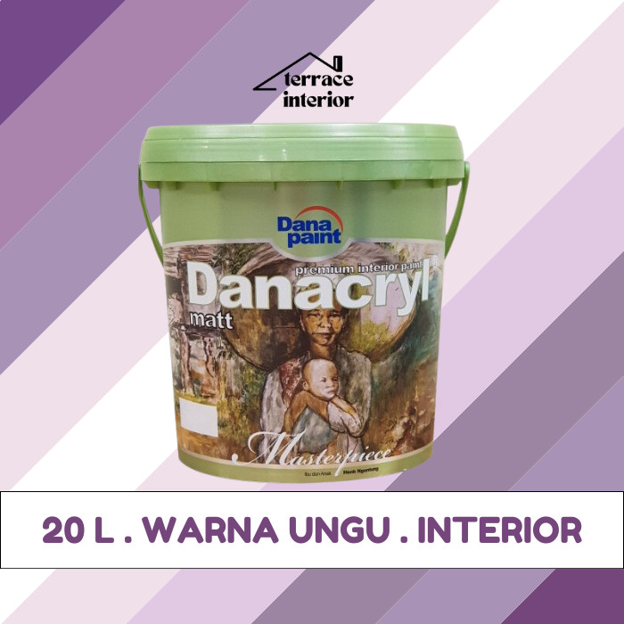Cat Tembok Interior Danapaint Danacryl Warna Violet 20 L