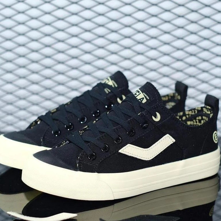 SEPATU VENTELA EVIL LOW / SNEAKERS VENTELA PRIA & WANITA / Sepatu Ventela Hitam Putih Tali Hitam