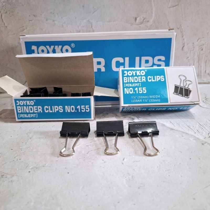 

JOYKO BINDER CLIP 155 (1GROSS/144PCS)
