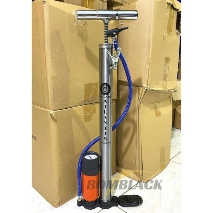 Pompa Sepeda dan Motor Mobil Bola Ban Roda Model Tabung Meter Manual pompa motor Pompa Ban Sepeda po