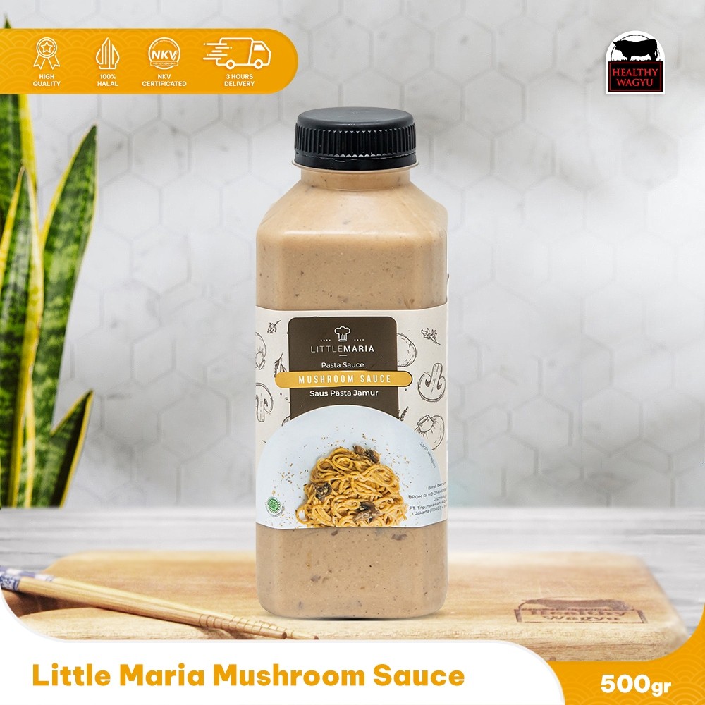 

Little Maria Mushroom Sauce Saus Jamur Halal 500ml Healthy wagyu