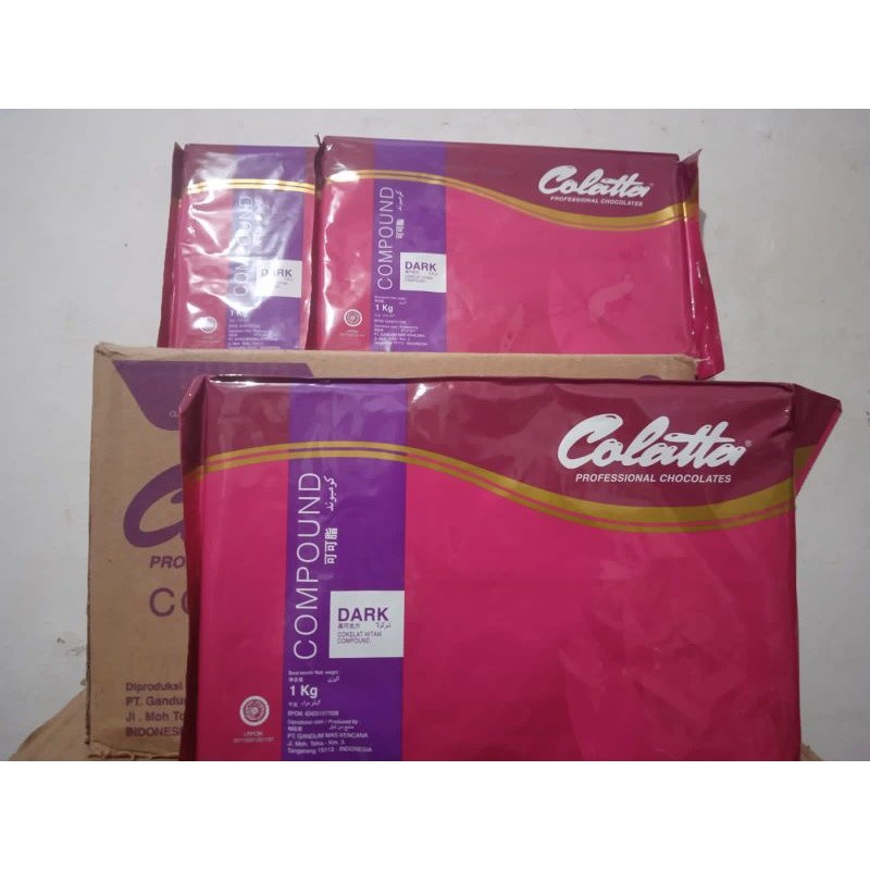 

Colatta dark compound 1kg/dark chocolate 1kg TERMURAHH!!