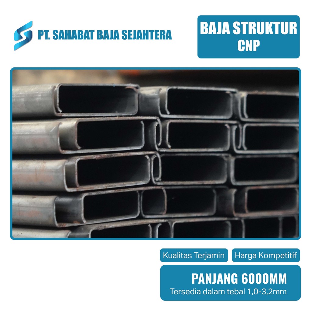 C Chanel - Besi Kanal C - Besi CNP 75 X 40 X 6 M