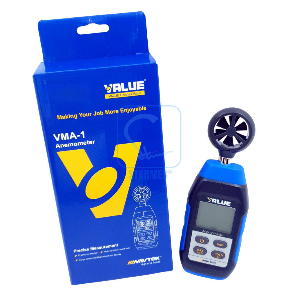

Anemometer Air Flow Value VMA-1 Alat Ukur Kecepatan Angin Value VMA-1