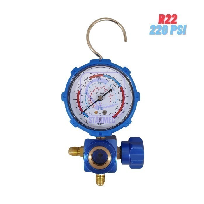 

RB Manifold AC Single R32 R410a R22 Sightglass + Gantungan (Knob Besi)