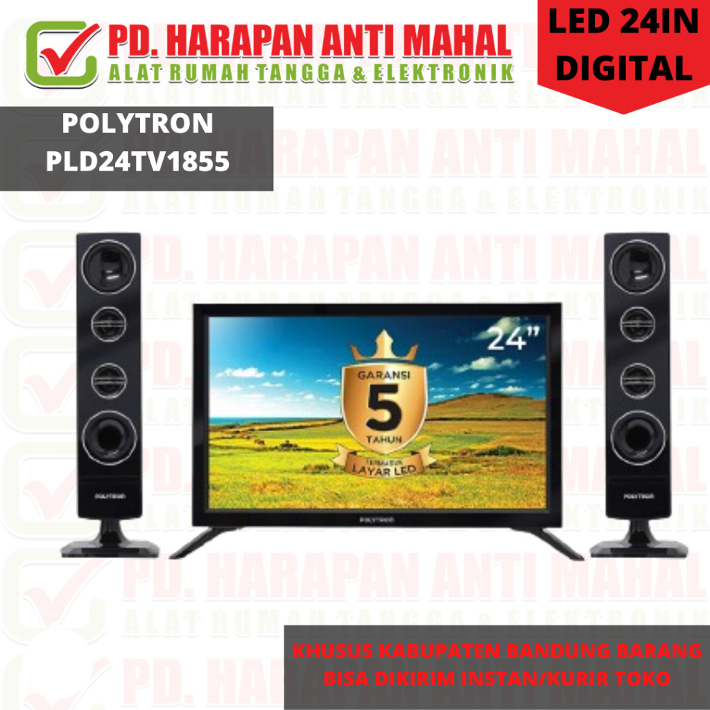 POLYTRON PLD24TV1855 DIGITAL+TOWER SPEAKER/POLYTRON Cinemax Digital TV 24 inch PLD 24TV1855